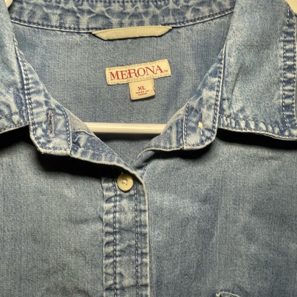 Merona Classic Blue Button-Up Shirt